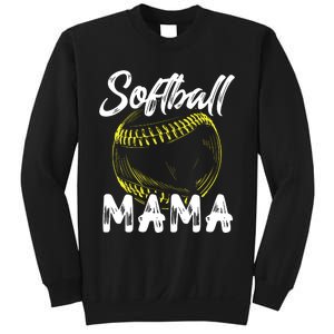 Softball Mama For Women Family Matching Players Mothers Day Sweatshirt