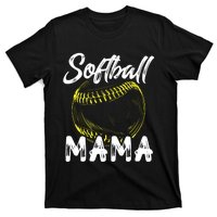 Softball Mama For Women Family Matching Players Mothers Day T-Shirt