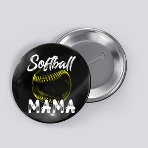 Softball Mama For Women Family Matching Players Mothers Day Button