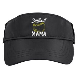 Softball Mama For Women Family Matching Players Mothers Day Adult Drive Performance Visor