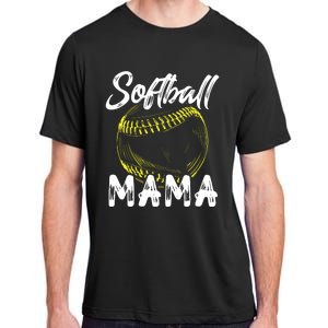 Softball Mama For Women Family Matching Players Mothers Day Adult ChromaSoft Performance T-Shirt