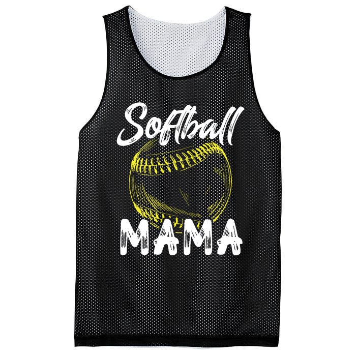 Softball Mama For Women Family Matching Players Mothers Day Mesh Reversible Basketball Jersey Tank