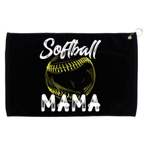 Softball Mama For Women Family Matching Players Mothers Day Grommeted Golf Towel