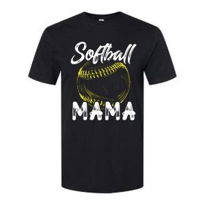 Softball Mama For Women Family Matching Players Mothers Day Softstyle CVC T-Shirt