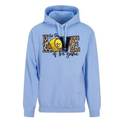 Softball Mom For The Love of The Game Softball Unisex Surf Hoodie