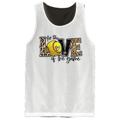 Softball Mom For The Love of The Game Softball Mesh Reversible Basketball Jersey Tank