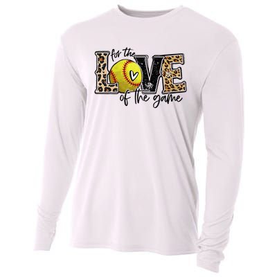 Softball Mom For The Love of The Game Softball Cooling Performance Long Sleeve Crew