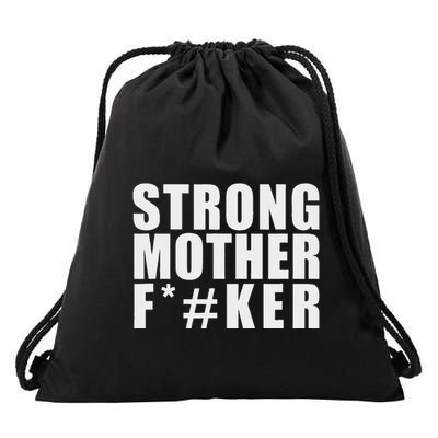 Strong Motherfucker Funny Gym Powerlifting Drawstring Bag