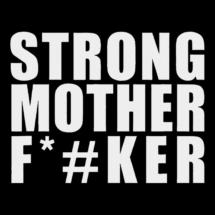 Strong Motherfucker Funny Gym Powerlifting Drawstring Bag
