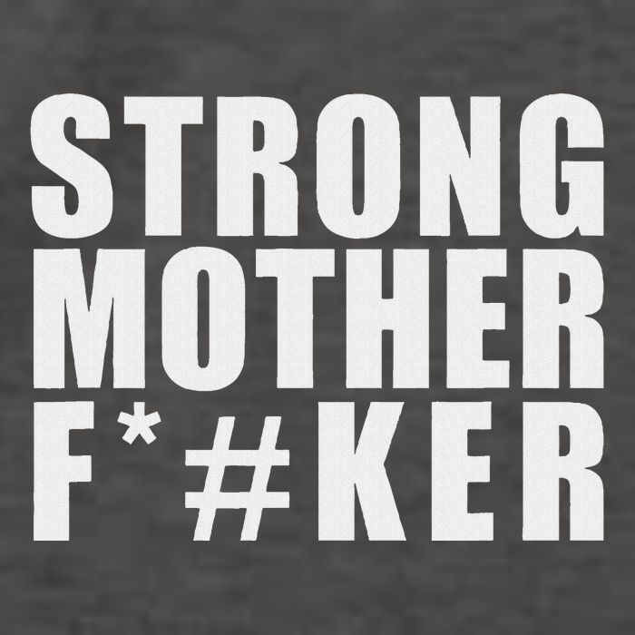 Strong Motherfucker Funny Gym Powerlifting Vector Backpack