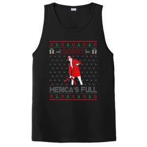 Sorry MericaS Full Funny Trump Maga Ugly Sweater Christmas PosiCharge Competitor Tank