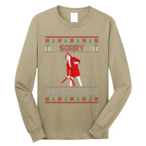 Sorry MericaS Full Funny Trump Maga Ugly Sweater Christmas Long Sleeve Shirt