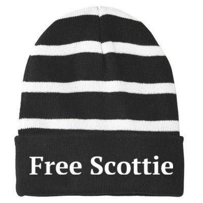 Scottie Mugshot Free Scottie Striped Beanie with Solid Band