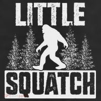 Squatchy Matching Family Bigfoot Little Squatch 7 Panel Mesh Trucker Snapback Hat