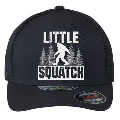 Squatchy Matching Family Bigfoot Little Squatch Flexfit Unipanel Trucker Cap