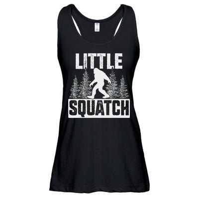 Squatchy Matching Family Bigfoot Little Squatch Ladies Essential Flowy Tank