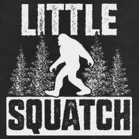 Squatchy Matching Family Bigfoot Little Squatch Crop Fleece Hoodie