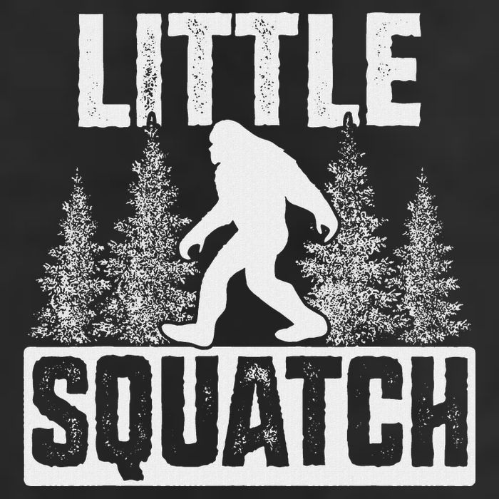 Squatchy Matching Family Bigfoot Little Squatch Crop Fleece Hoodie