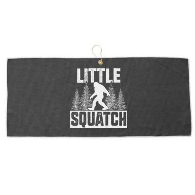 Squatchy Matching Family Bigfoot Little Squatch Large Microfiber Waffle Golf Towel