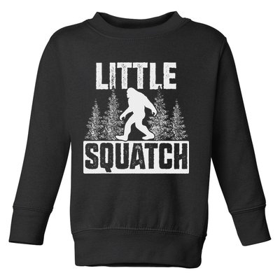 Squatchy Matching Family Bigfoot Little Squatch Toddler Sweatshirt