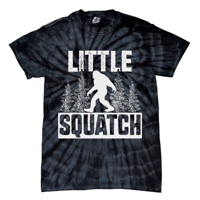 Squatchy Matching Family Bigfoot Little Squatch Tie-Dye T-Shirt