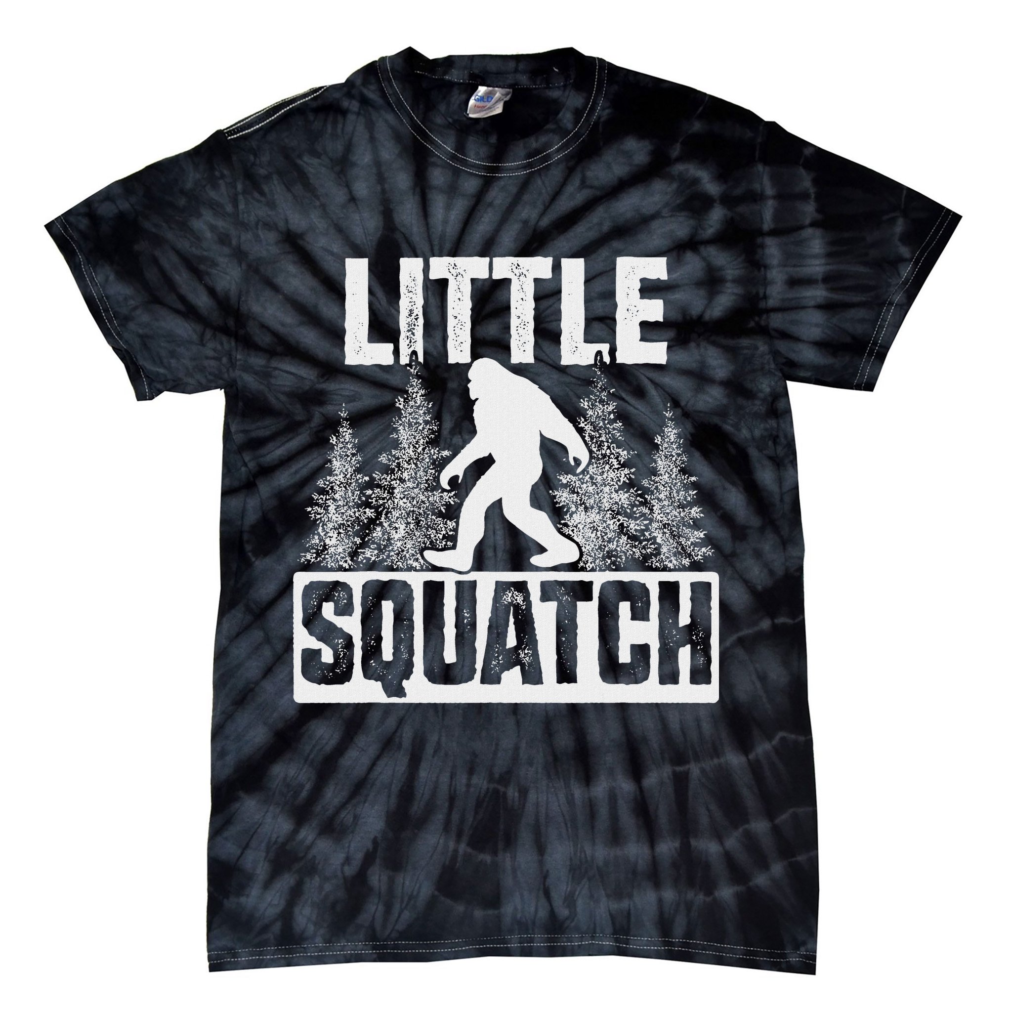 Squatchy Matching Family Bigfoot Little Squatch Tie-Dye T-Shirt