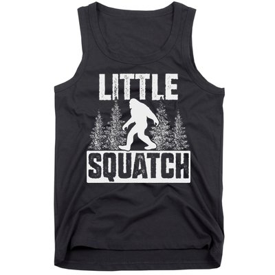 Squatchy Matching Family Bigfoot Little Squatch Tank Top
