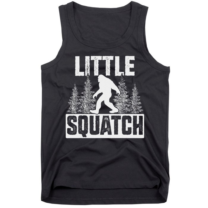 Squatchy Matching Family Bigfoot Little Squatch Tank Top
