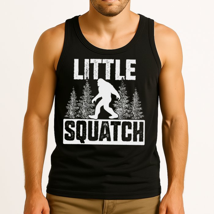 Squatchy Matching Family Bigfoot Little Squatch Tank Top