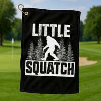 Squatchy Matching Family Bigfoot Little Squatch Golf Towel