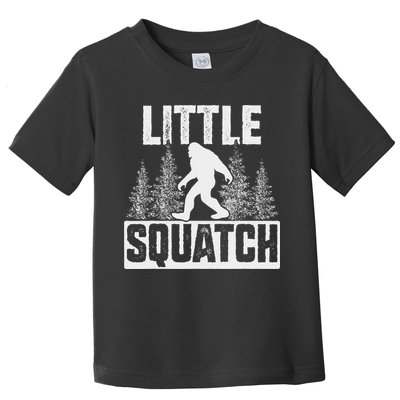 Squatchy Matching Family Bigfoot Little Squatch Toddler T-Shirt