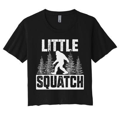 Squatchy Matching Family Bigfoot Little Squatch Crop Top