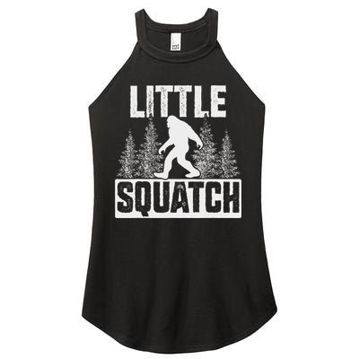 Squatchy Matching Family Bigfoot Little Squatch Women's Perfect Tri Rocker Tank