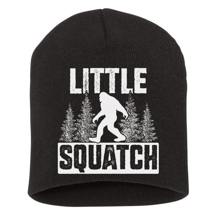 Squatchy Matching Family Bigfoot Little Squatch Short Acrylic Beanie