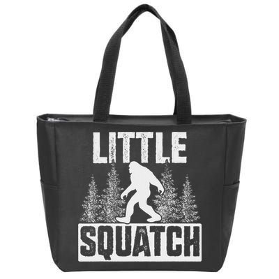 Squatchy Matching Family Bigfoot Little Squatch Zip Tote Bag