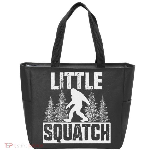 Squatchy Matching Family Bigfoot Little Squatch Zip Tote Bag