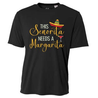 Senorita Margarita Fun Cooling Performance Crew T-Shirt