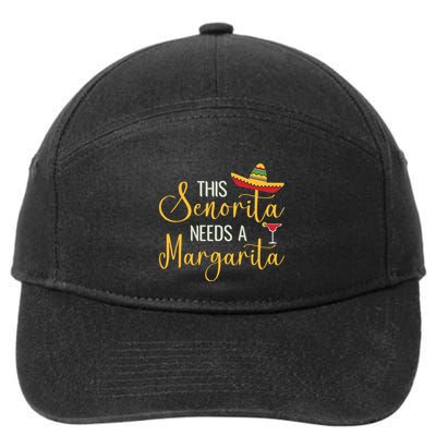 Senorita Margarita Fun 7-Panel Snapback Hat