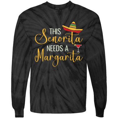 Senorita Margarita Fun Tie-Dye Long Sleeve Shirt