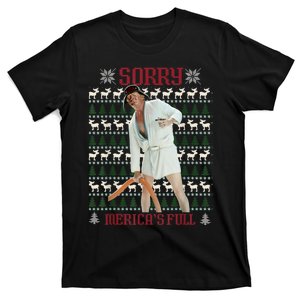 Sorry MericaS Full Funny Trump Ugly Christmas T-Shirt