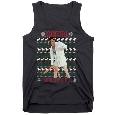 Sorry MericaS Full Funny Trump Ugly Christmas Tank Top