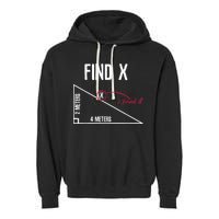 Sarcastic Math Found The 'X' Garment-Dyed Fleece Hoodie