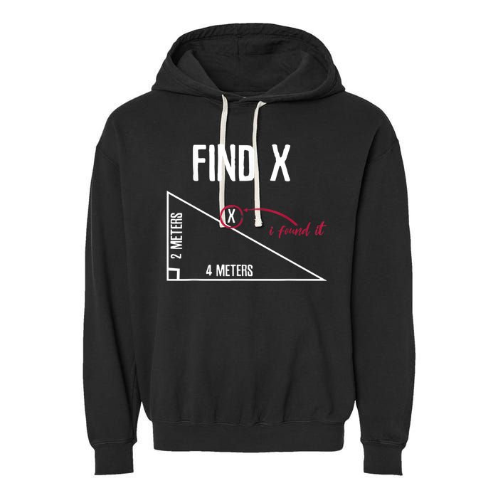 Sarcastic Math Found The 'X' Garment-Dyed Fleece Hoodie