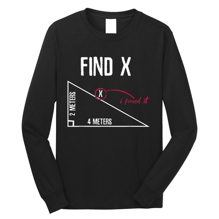 Sarcastic Math Found The 'X' Long Sleeve Shirt