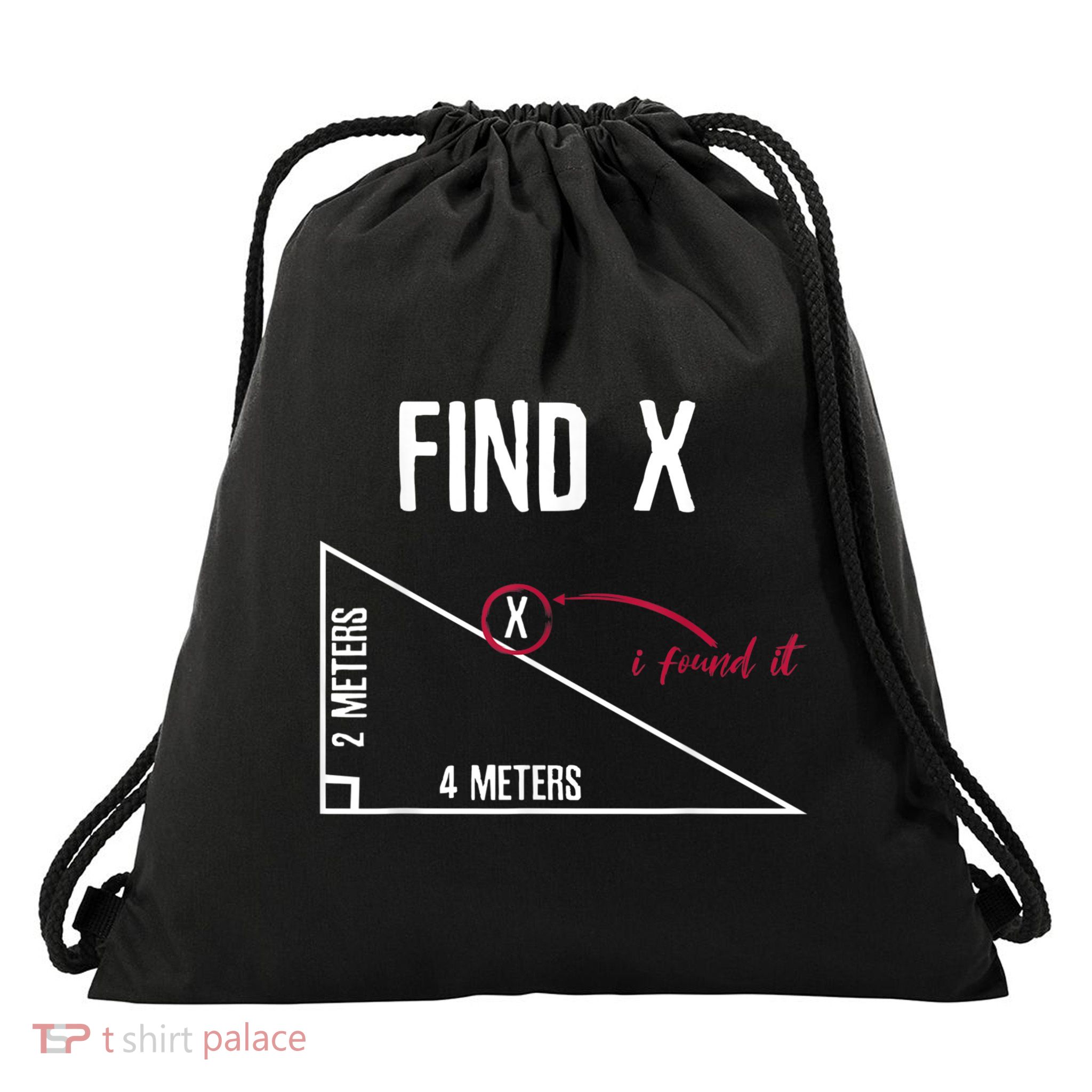 Sarcastic Math Found The 'X' Drawstring Bag