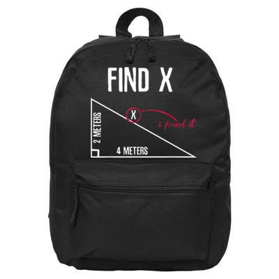 Sarcastic Math Found The 'X' 16 in Basic Backpack
