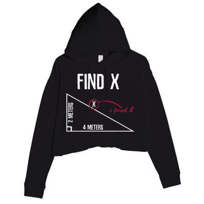 Sarcastic Math Found The 'X' Crop Fleece Hoodie