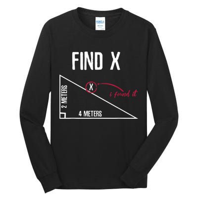 Sarcastic Math Found The 'X' Tall Long Sleeve T-Shirt