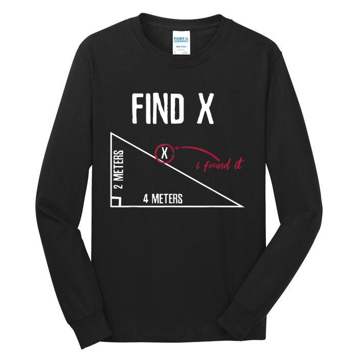 Sarcastic Math Found The 'X' Tall Long Sleeve T-Shirt