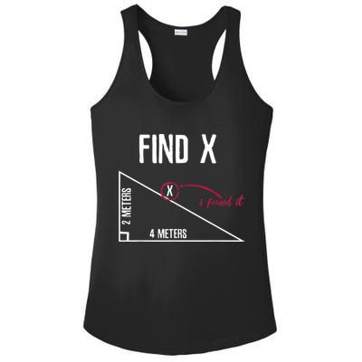 Sarcastic Math Found The 'X' Ladies PosiCharge Competitor Racerback Tank